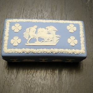 Wedgwood Blue Jasperware Trinket Box